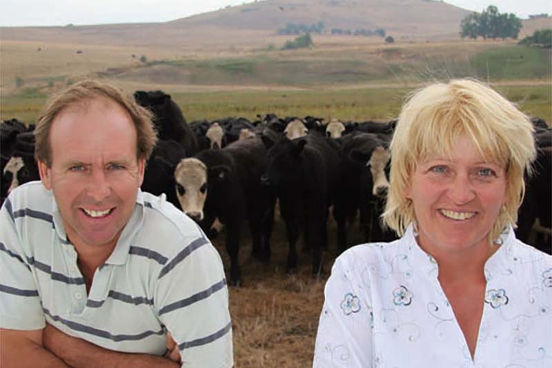 Jamie and Virginia Bond from ‘Wyandra’ cattle farm Tooma NSW
