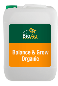 BioAg Biostimulant product Balance & Grow Organic